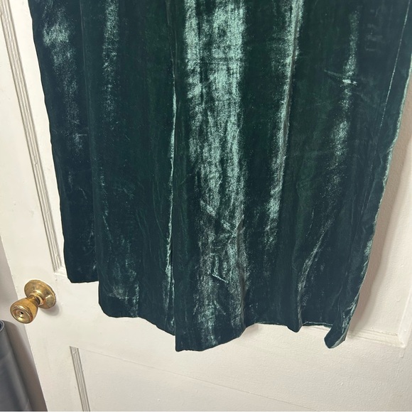 Madewell huston green velvet pull on crop pants womens XL wide leg - Picture 4 of 8